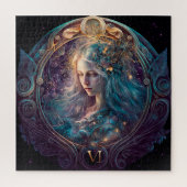 Virgo Zodiac Sign Jigzaag Puzzle Legpuzzel (Verticaal)