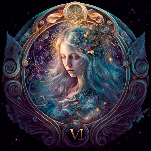 Virgo Zodiac Sign Jigzaag Puzzle Legpuzzel