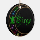 Virgo Zodiac Sign Keramisch Ornament (Links)