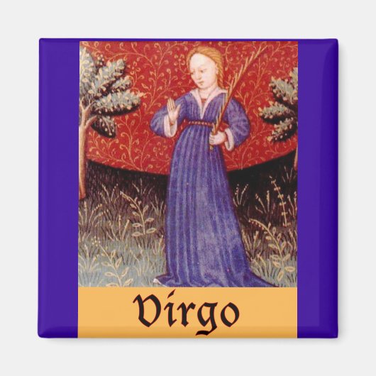 Virgo Zodiac Sign Magneet (Voorkant)