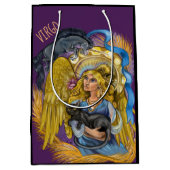 Virgo Zodiac Sign Medium Cadeauzakje (Voorkant)