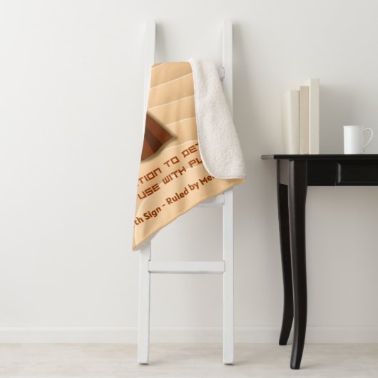 Virgo Zodiac Sign Modern 3D Astrology Design Sherpa Deken (In situ)