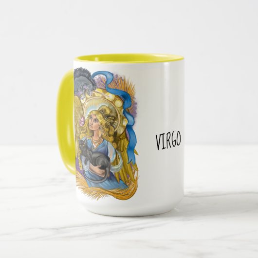 Virgo Zodiac Sign Mok (Voorkant links)