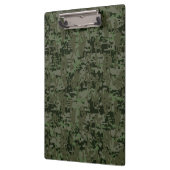 Virgo Zodiac Sign on Olive Green Digital Camo Klembord (Links)