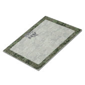 Virgo Zodiac Sign on Olive Green Digital Camo Notitieblok (Schuin)