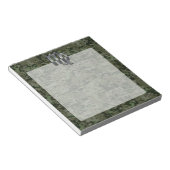 Virgo Zodiac Sign on Olive Green Digital Camo Notitieblok (Schuin)