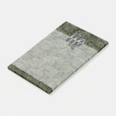 Virgo Zodiac Sign on Olive Green Digital Camo Post-it® Notes (Schuin)