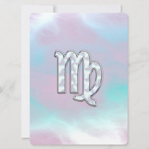 Virgo Zodiac Sign on Pastels Moeder Pearl