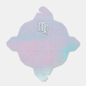 Virgo Zodiac Sign on Pastels Nacre Style Print Bedankdoosjes (Uitgevouwen)