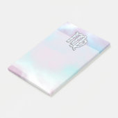 Virgo Zodiac Sign on Pastels Nacre Style Print Post-it® Notes (Schuin)