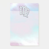 Virgo Zodiac Sign on Pastels Nacre Style Print Post-it® Notes (Voorkant)