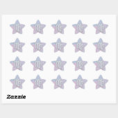 Virgo Zodiac Sign on Pastels Nacre Style Print Ster Sticker (Vel)