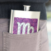 Virgo Zodiac Sign on Pink Fuchsia Digital Camo Flacon (Voorbeeld)
