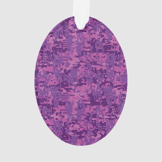 Virgo Zodiac Sign on Pink Fuchsia Digital Camo Ornament (achterkant)