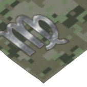 Virgo Zodiac Sign on Woodland Digital Camo Tafelkleed (Gekanteld)