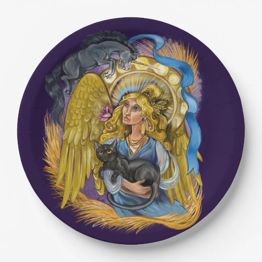 Virgo Zodiac Sign Papieren Bordje (Voorkant)