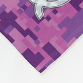 Virgo Zodiac Sign Pink Fuchsia Digital Camouflage Fleece Deken (Hoek)