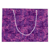 Virgo Zodiac Sign Pink Fuchsia Digital Camouflage Groot Cadeauzakje (Achterkant)