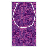 Virgo Zodiac Sign Pink Fuchsia Digital Camouflage Klein Cadeauzakje (Achterkant)