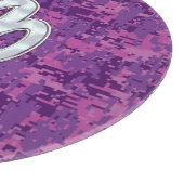Virgo Zodiac Sign Pink Fuchsia Digital Camouflage Snijplank (Hoek)