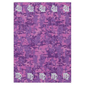 Virgo Zodiac Sign Pink Fuchsia Digital Camouflage Tafelkleed (Voorkant)