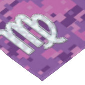 Virgo Zodiac Sign Pink Fuchsia Digital Camouflage Tafelkleed (Gekanteld)