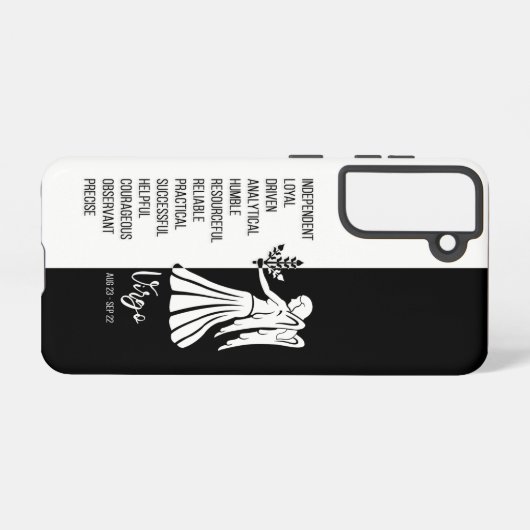 Virgo Zodiac Sign Samsung Galaxy Hoesje (Achterkant horizontaal)