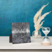 Virgo Zodiac Sign Silver Grunge Distress Style Fotoplaat (Insitu)