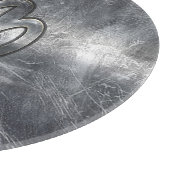 Virgo Zodiac Sign Silver Grunge Distress Style Snijplank (Hoek)
