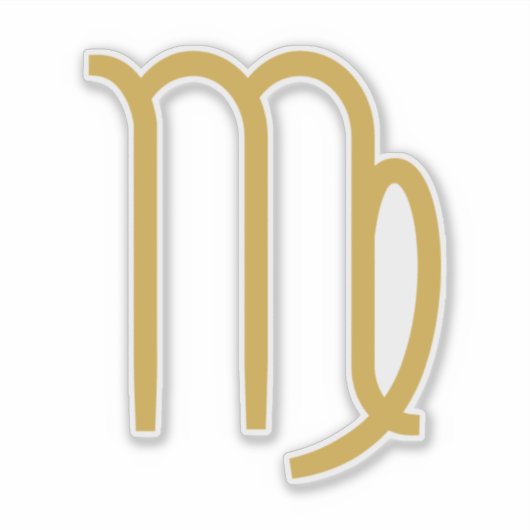 Virgo Zodiac Sign Sticker (Voorkant)