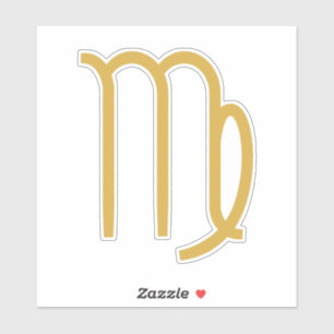 Virgo Zodiac Sign Sticker