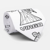 Virgo Zodiac Sign-Stropdas Stropdas (Opgerold)