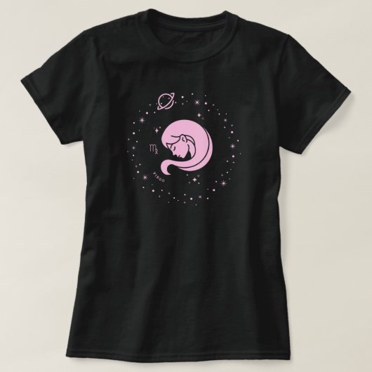 Virgo Zodiac Sign T-shirt (Design voorkant)