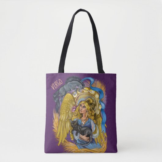 Virgo Zodiac Sign Tote Bag (Voorkant)