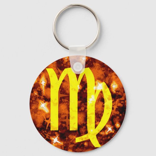 Virgo zodiac sleutelhanger (Voorkant)