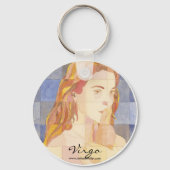 Virgo Zodiac Sleutelhanger (Voorkant)