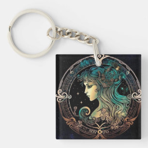 Virgo Zodiac Sleutelhanger
