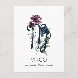 Virgo Zodiac Star Sign Briefkaart