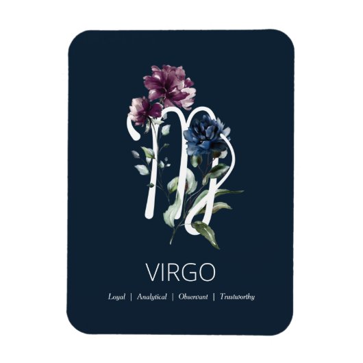 Virgo Zodiac Star Sign Magneet (Verticaal)