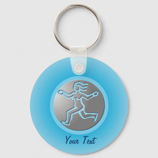 Virgo Zodiac Star Sign Premium Silver Sleutelhanger (Voorkant)