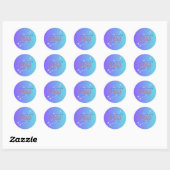 Virgo Zodiac Sticker Blauw (Vel)