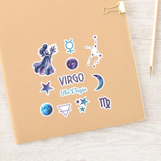 Virgo Zodiac Sticker Collection (Notitieboek)