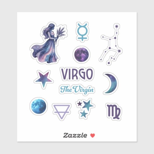 Virgo Zodiac Sticker Collection (Vel)