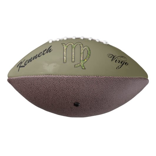 Virgo Zodiac Symbol Element van Kenneth Yoncich American Football (Gedraaid 270)