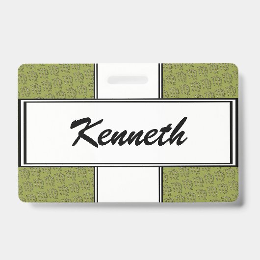 Virgo Zodiac Symbol Element van Kenneth Yoncich Badge (Voorkant)