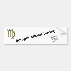 Virgo Zodiac Symbol Element van Kenneth Yoncich Bumpersticker