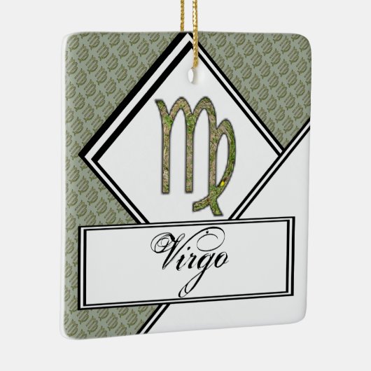 Virgo Zodiac Symbol Element van Kenneth Yoncich Keramisch Ornament (Rechts)