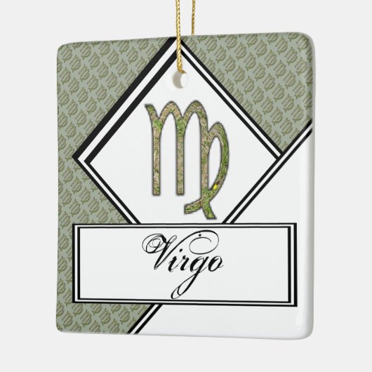 Virgo Zodiac Symbol Element van Kenneth Yoncich Keramisch Ornament (Links)
