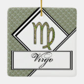 Virgo Zodiac Symbol Element van Kenneth Yoncich Keramisch Ornament (Achterkant)
