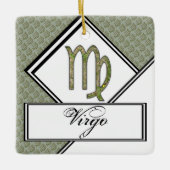 Virgo Zodiac Symbol Element van Kenneth Yoncich Keramisch Ornament (Voorkant)